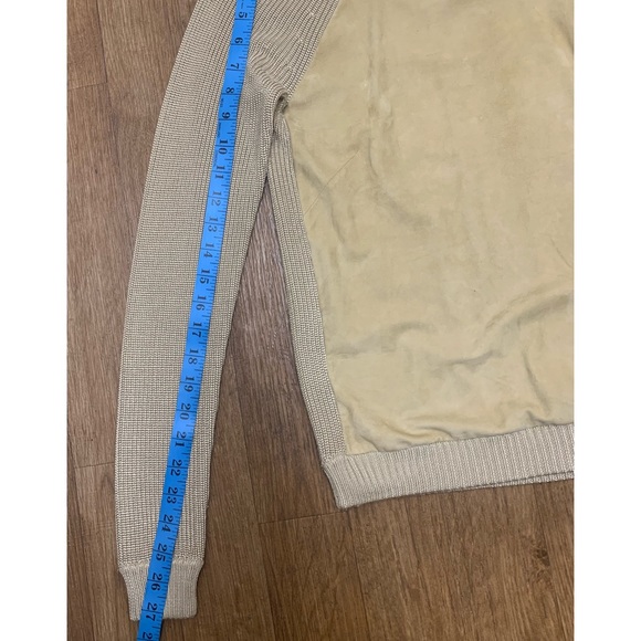 RALPH LAUREN BLACK LABEL Silk Cashmere Suede Sweeter ScoopNeck Long Sleeves Sz M - Picture 9 of 9